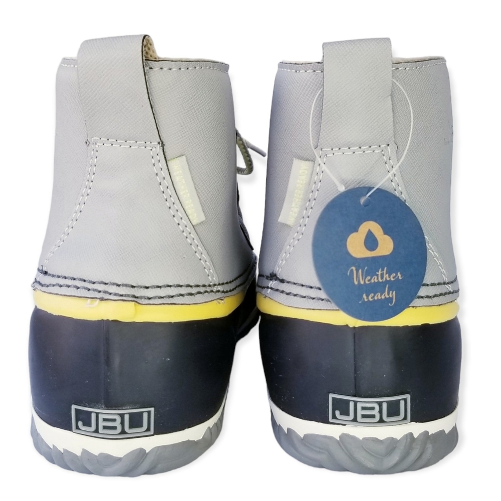 JBU by Jambu "Nala" Grey and Yellow Duck Boots Woman's Size 10 - Picture 9 of 11